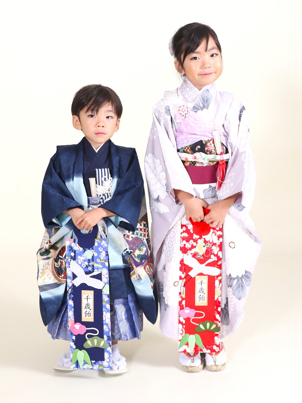 七五三７歳女児＆５歳男児100